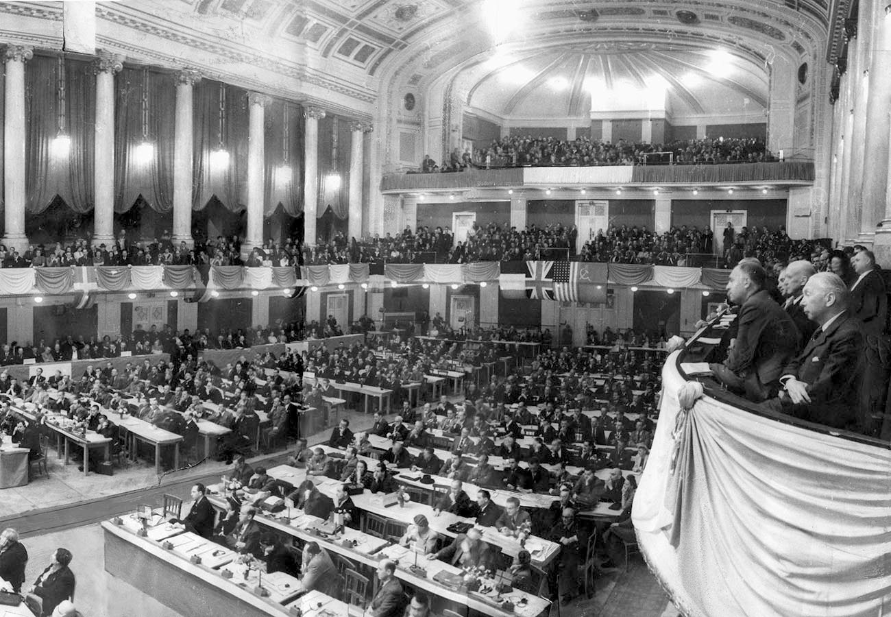 Der erste Bundeskongress des ÖGB vom 18. bis 23. Mai 1948.