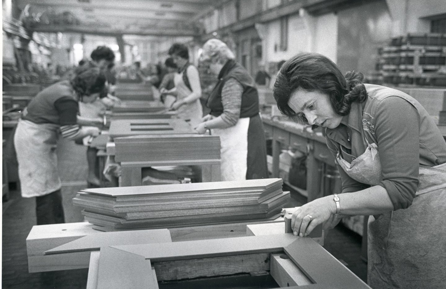 Arbeiterinnen bei Elin im Jahr 1977