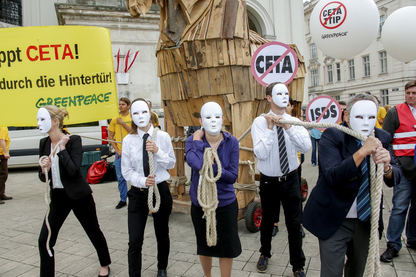 CETA; TTIP; Demo Karlsplatz-Parlament