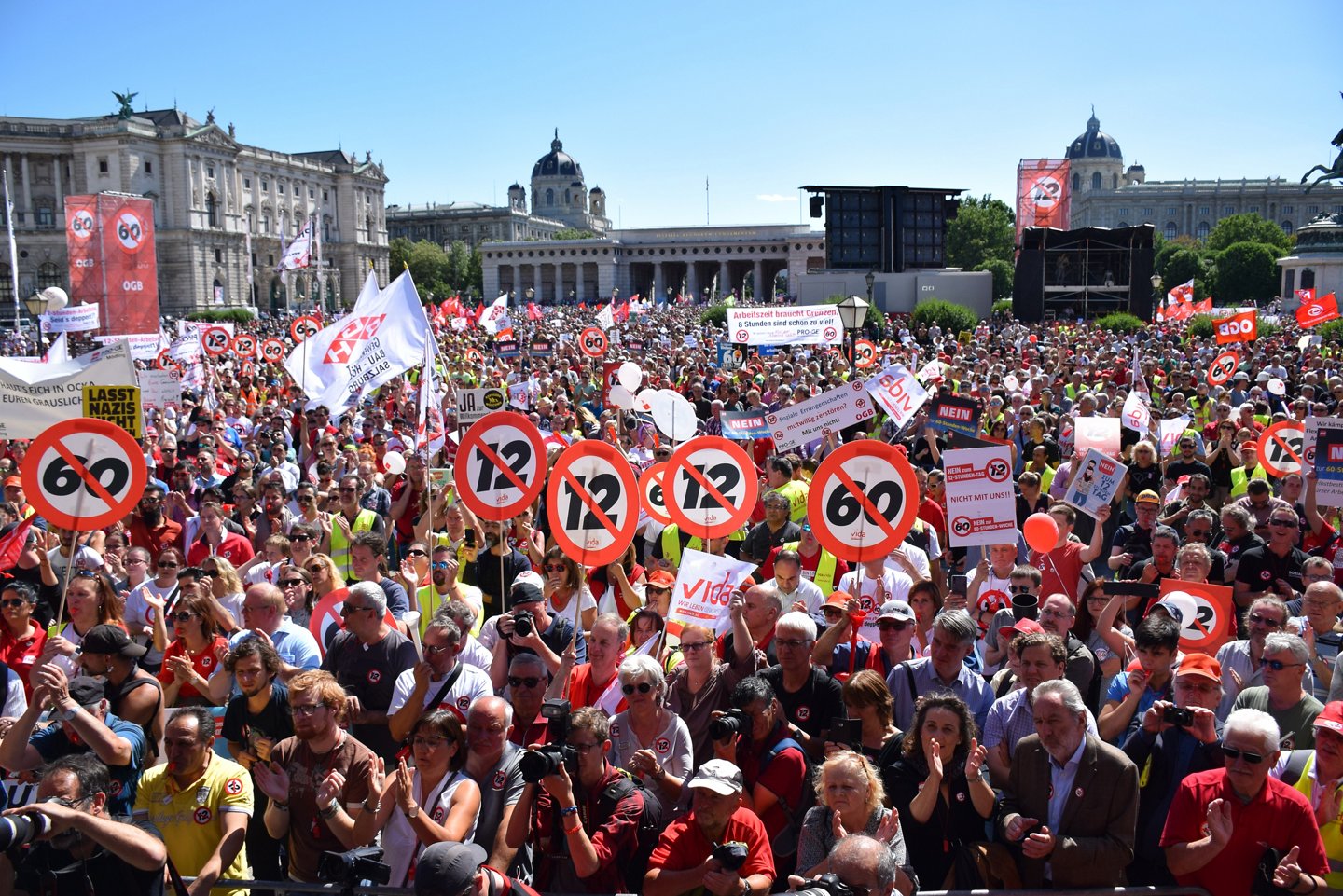 Das Jahr 2018, war das Jahr der Proteste gegen die schwarz-blauen Regierungspläne