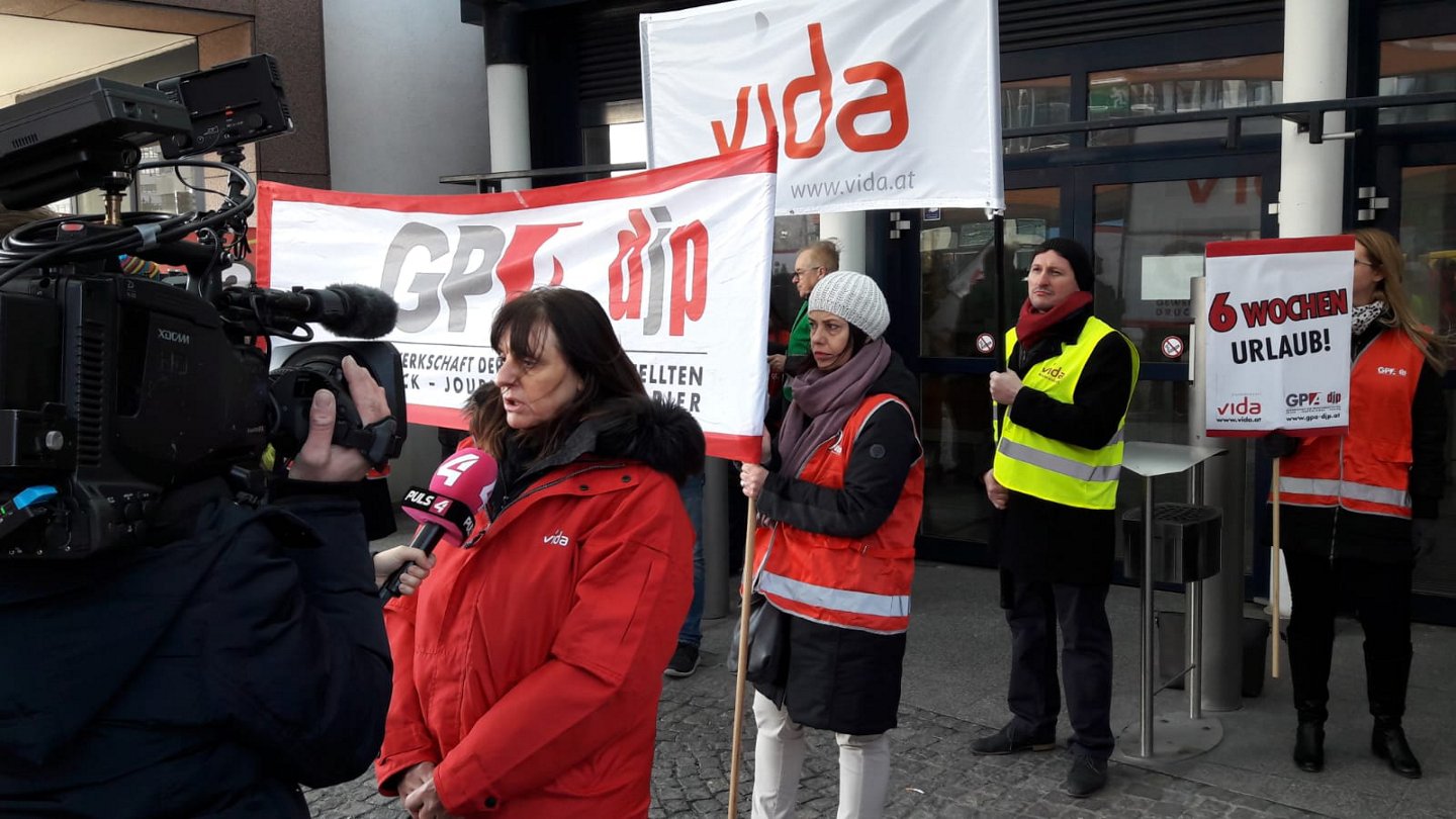 vida-KV-Verhandlerin Michaela Guglberger kämpft für höhere Löhne für die Beschäftigten in der Sozialwirtschaft Österreich.