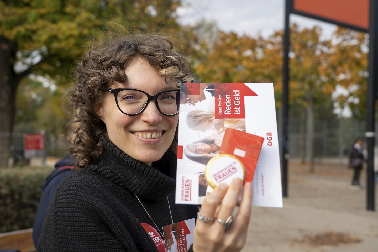 Wie jedes Jahr machten die Gewerkschaftsfrauen auch im Jahr 2022 in Aktionen am Equal Pay Day auf die immer noch bestehende Einkommensschere aufmerksam. Hier in Wien.  