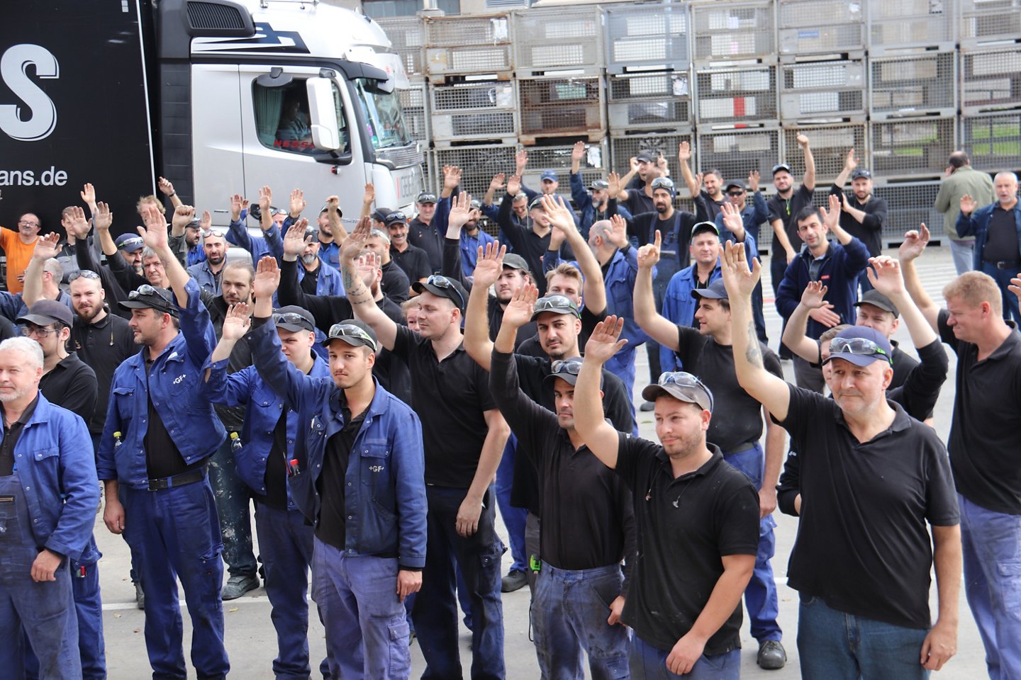 Betriebsversammlung bei MRB-Guss in Herzogenburg im Oktober 2022