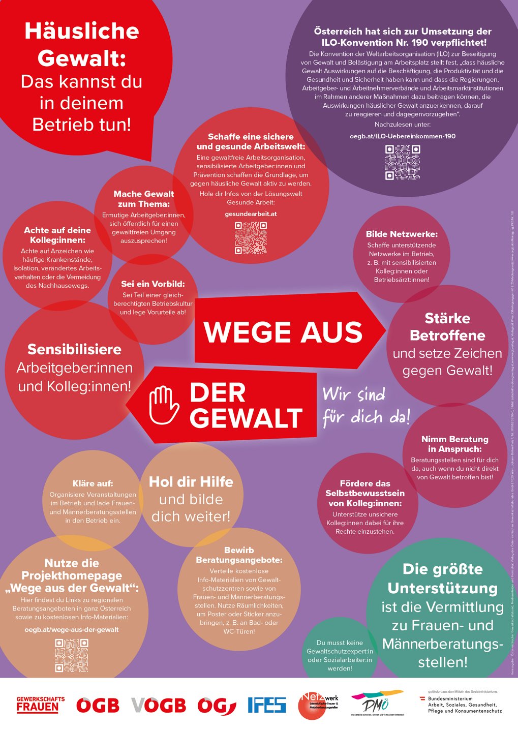 Plakat Wege aus der Gewalt