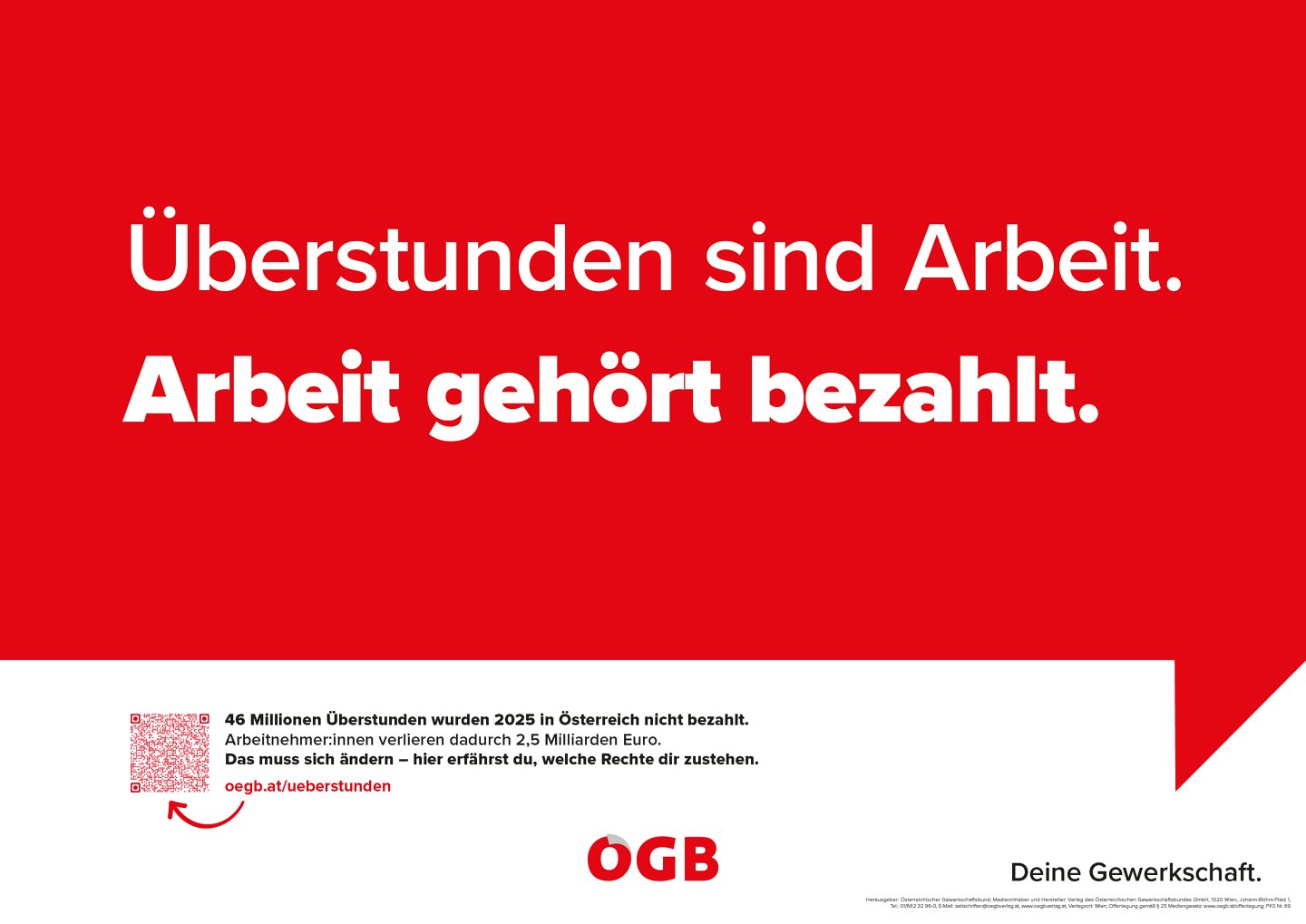 Überstunden sind Arbeit. Arbeit gehört bezahlt.