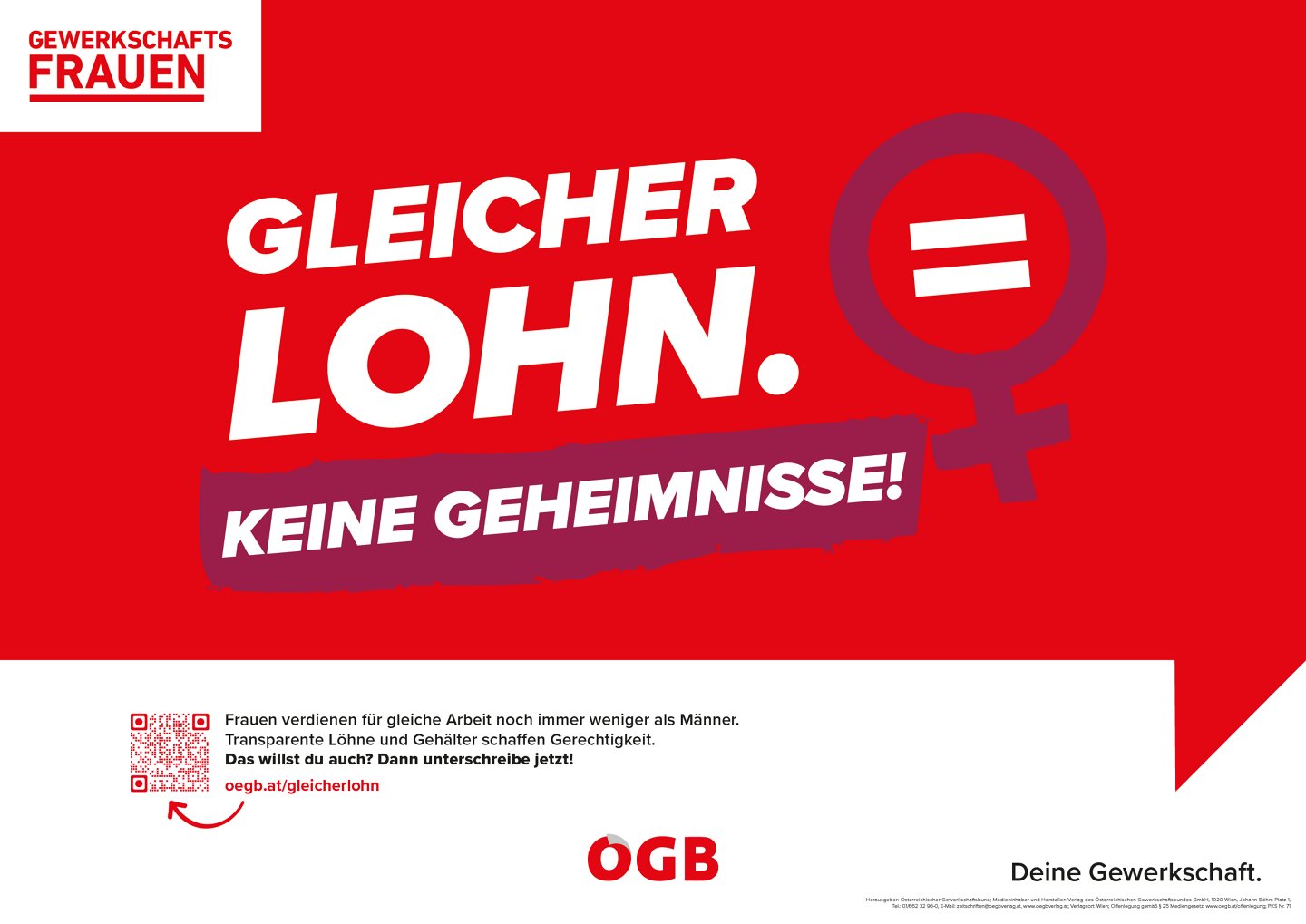 Gleicher Lohn. Keine Geheimnisse!