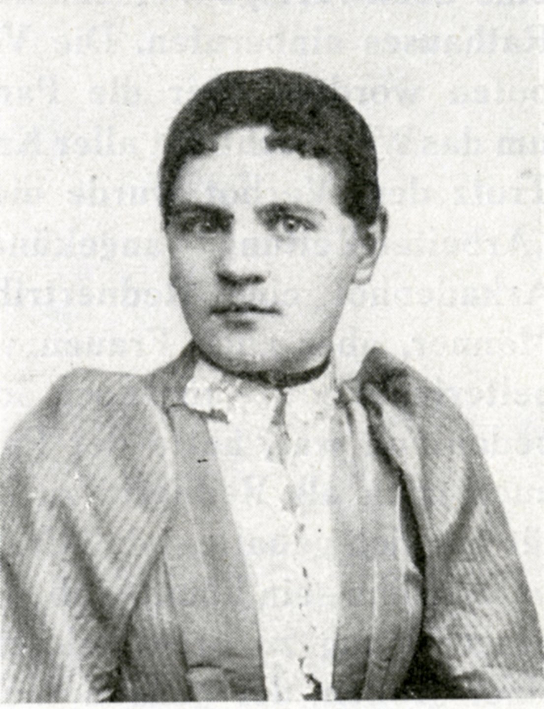 Amalie Ryba (verheiratete Seidel) in Jugendjahren