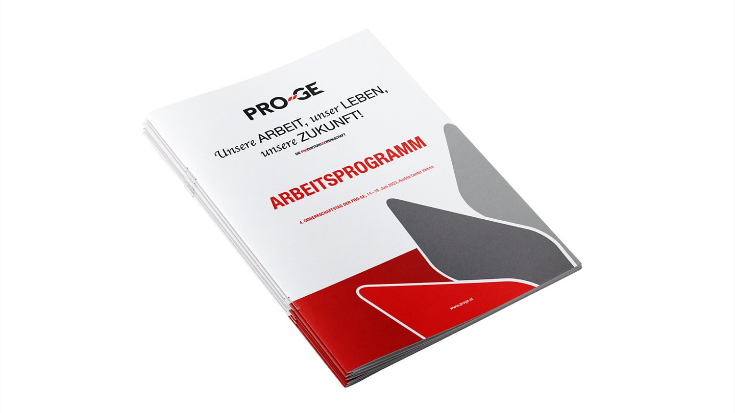 Faksimile des Arbeitsprogramms der PRO-GE