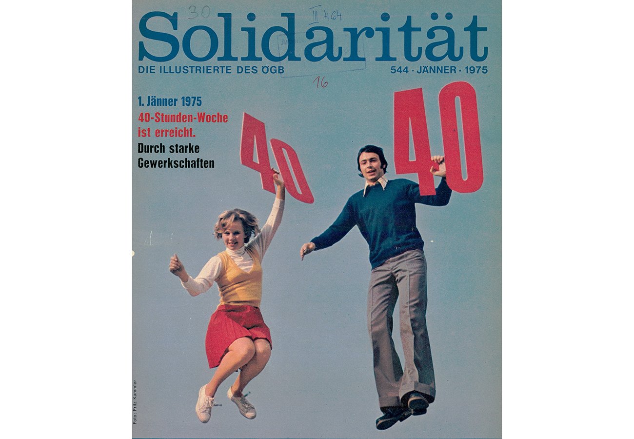 Cover der Solidarität 1975 zur 40-Stunden-Woche