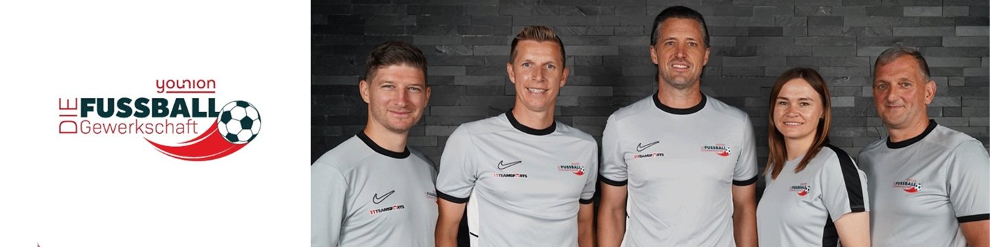 Die Fußball-Gewerkschafter der younion v.l.n.r.: Auer, Hinum, Pichlmann , Enzinger, Trawöger