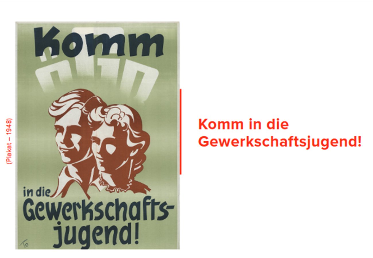 Plakat der Gewerkschaftsjugend