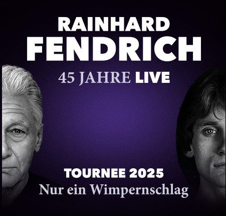 Kartenstellen-Angebot Rainhard Fendrich 45 Jahre Torunee 2025