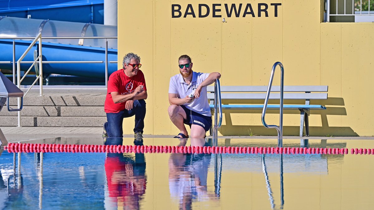 Volle Konzentration trotz Hitze: Von ihrem Job hängen Leben ab. 