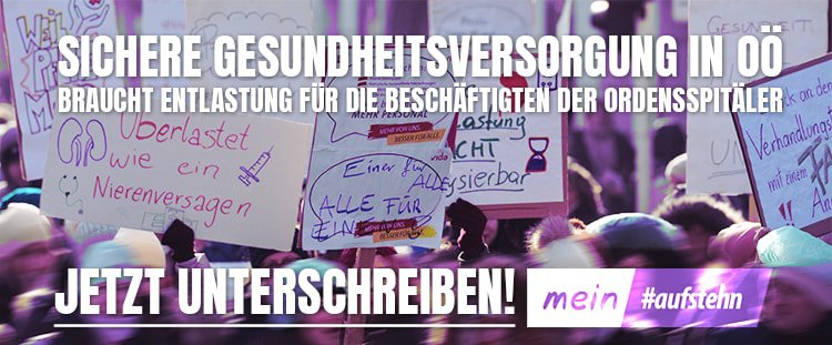 Petition - Sichere Gesundheitsversorgung in Oberösterreich