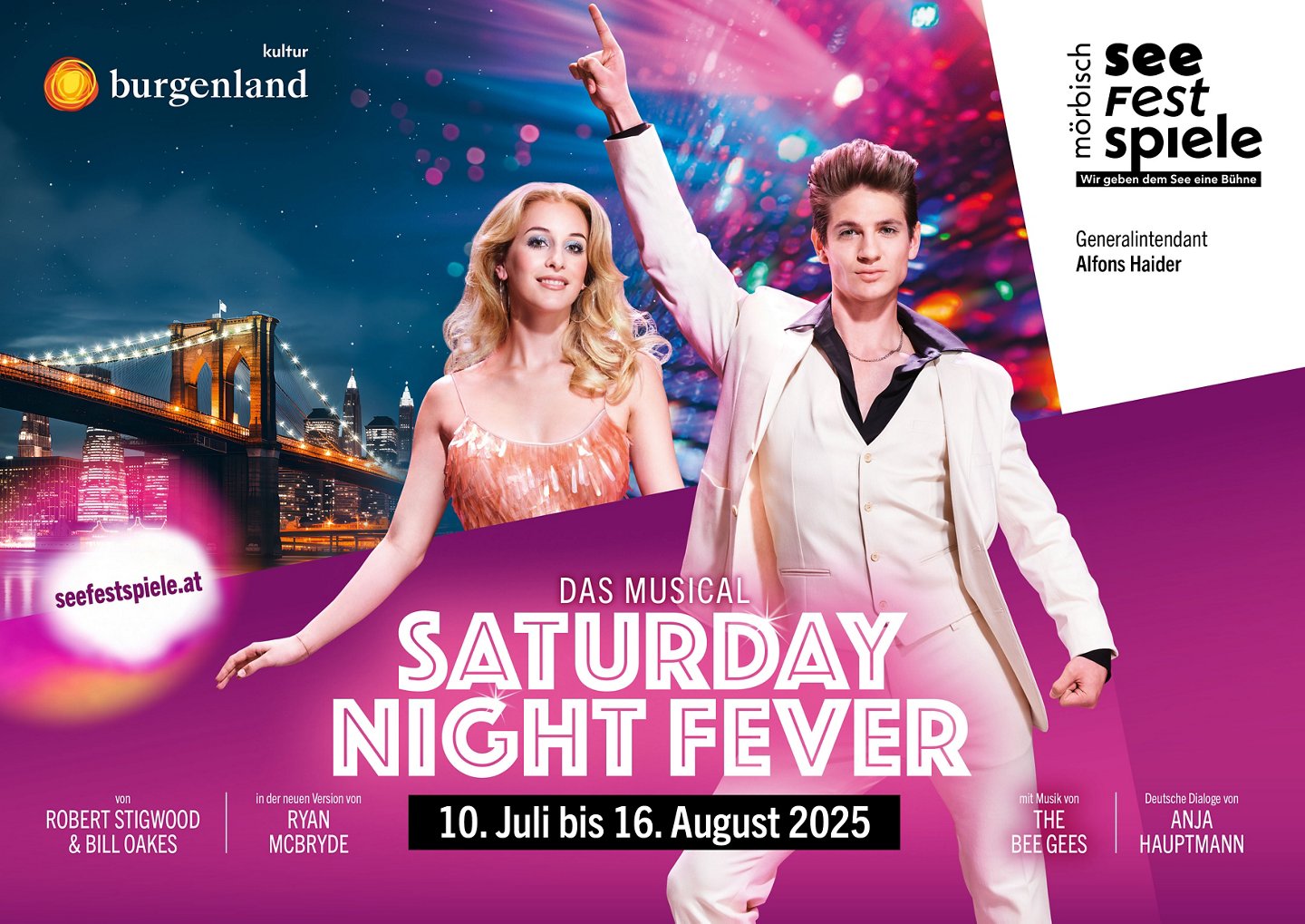 Kartenstellen-Angebot für die Seefest-Spiele in Mörbisch "Saturday night fever"