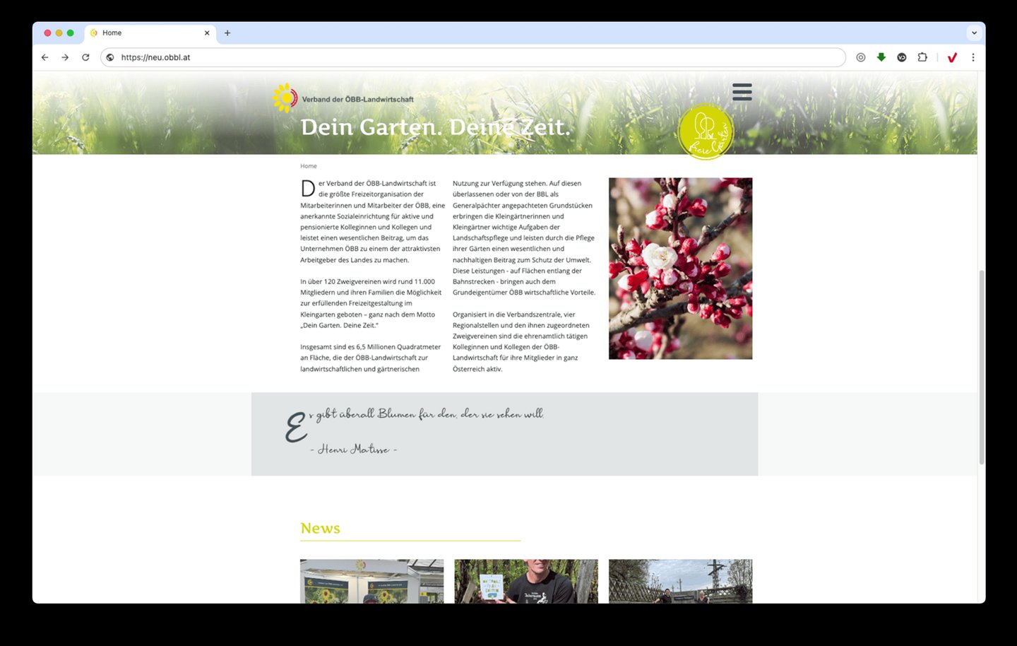 Screenshot www.obbl.at