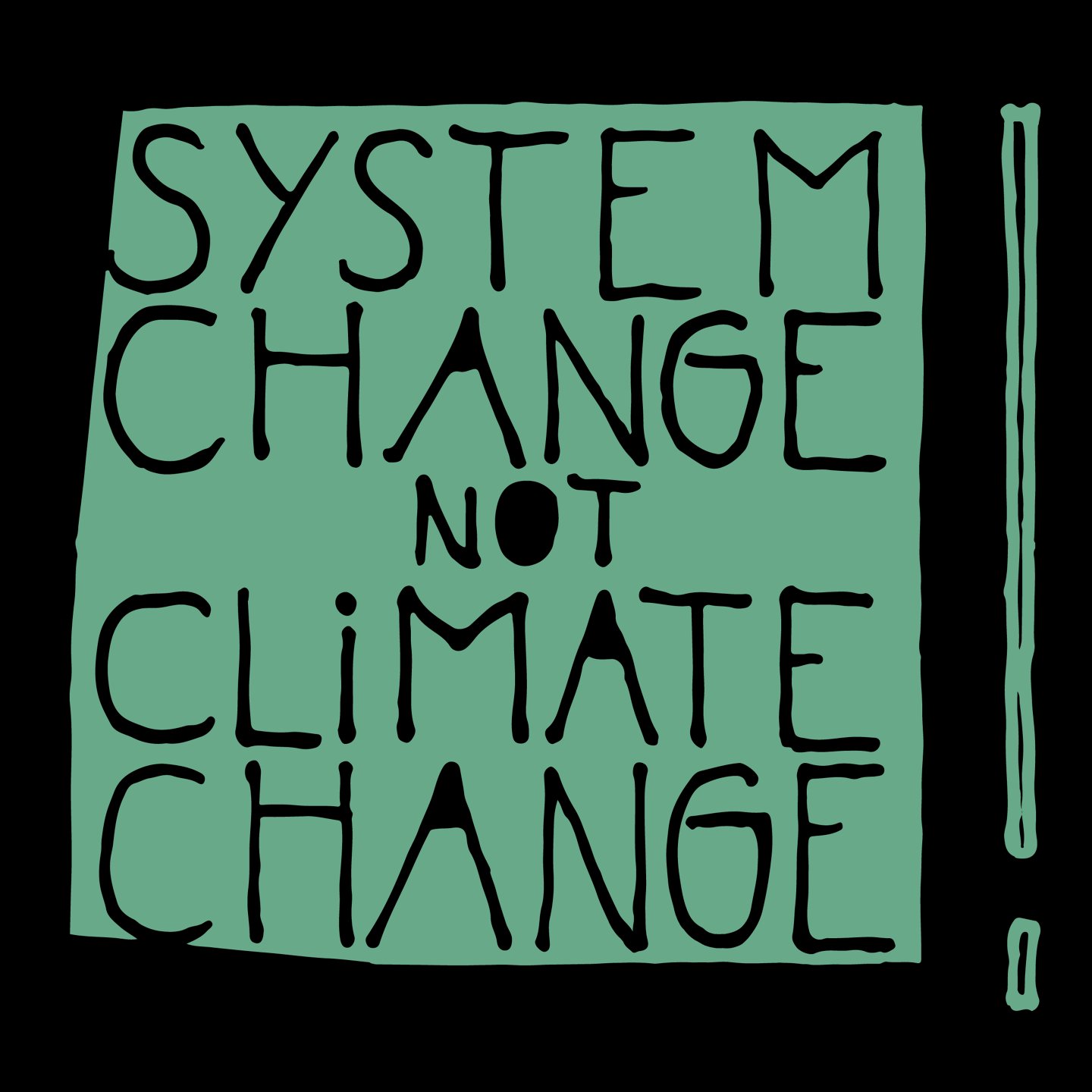 System Change Not Climate Change Logo