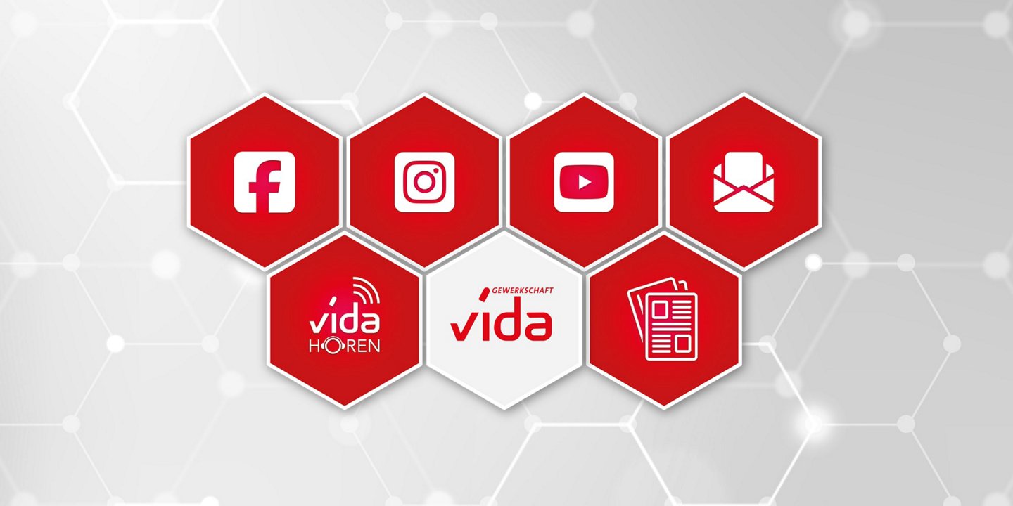 Grafik der vida Medien-Kanäle