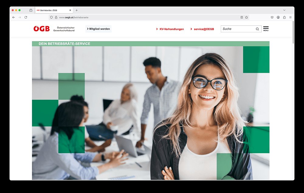 Screenshot of www.betriebsraete.at