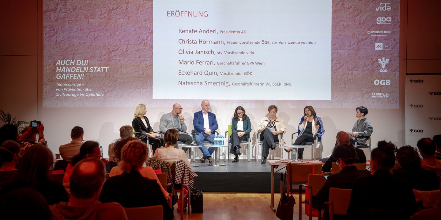 Gewalttagung 2025 Podium und Speaker
